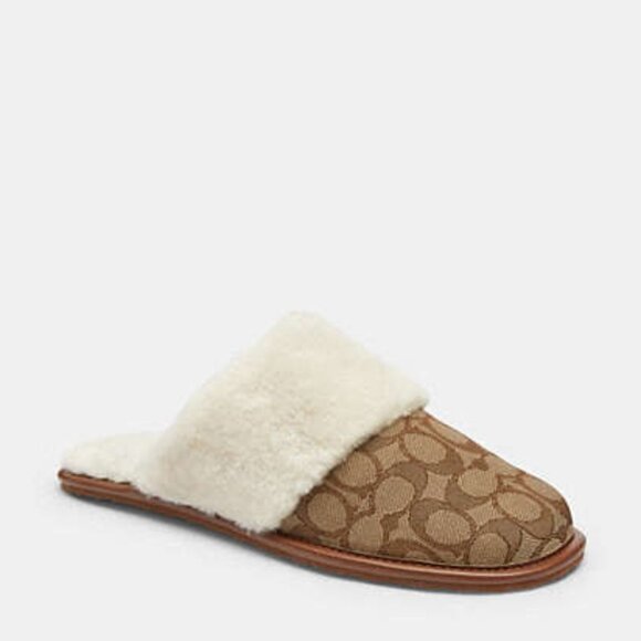 Coach Shoes - Zena Slipper In Signature Jacquard